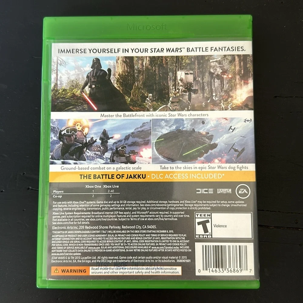 Star Wars Battlefront Xbox One Game